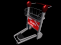 Baggage Trolley 3D Model
