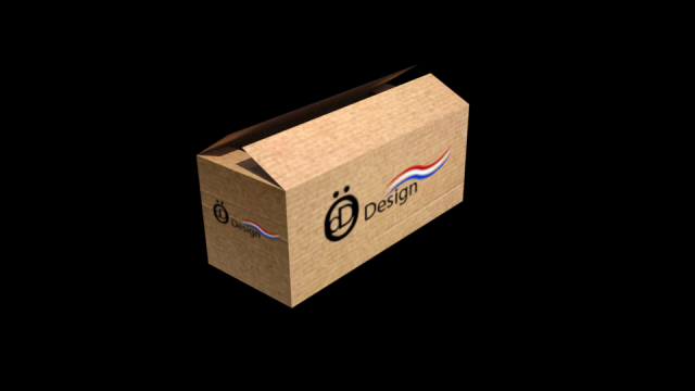 cardboard box open-closed lowpolly Model 3D .c4d .max .obj .3ds .fbx .stl .blend 
