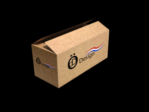 cardboard box open-closed lowpolly 3D 모델