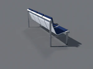 airport waiting bench 3D Model