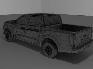 nissan np300 double cab 2016 3D Model