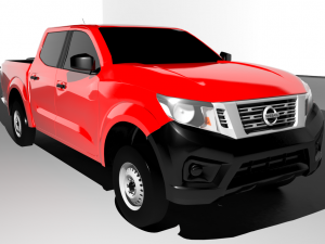 nissan np300 double cab 2016 3D Model