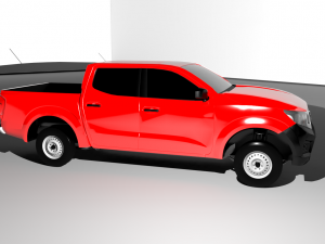 nissan np300 double cab 2016 3D 模型