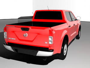 nissan np300 double cab 2016 3D 模型