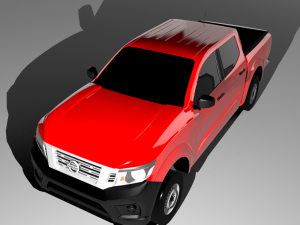 nissan np300 double cab 2016 3D 模型