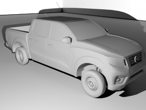 nissan np300 double cab 2016 3D 模型