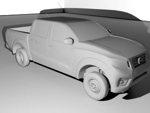 nissan np300 double cab 2016 3D Model