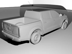 nissan np300 double cab 2016 3D Model