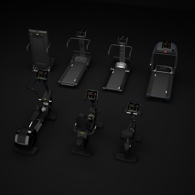 cardio forma equipment gym 3D Model .c4d .max .obj .3ds .fbx .stl .blend 