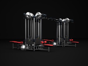 multistation fitness cable gym Model 3D