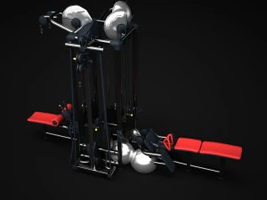 gym multistation cable 1 3D Model