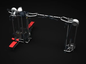 gym multistation cable 2 3D Model