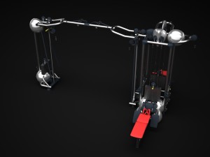 gym multistation cable 2 Modello 3D