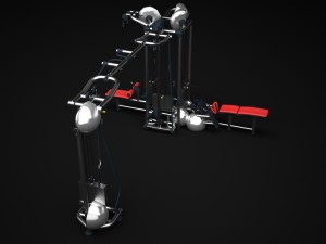gym multistation cable 2 Modello 3D