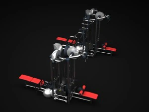 gym multistation cable 3 3D Model