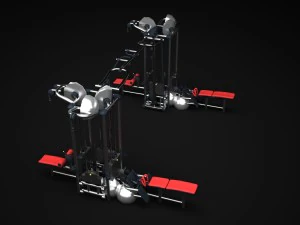 gym multistation cable 3 3D Model