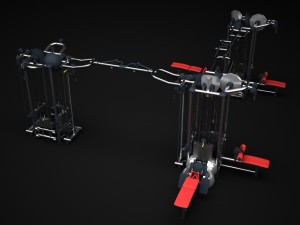 gym multistation cable 4 3D 模型