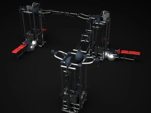 gym multistation cable 4 3D Model