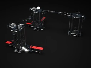 gym multistation cable 4 3D Model