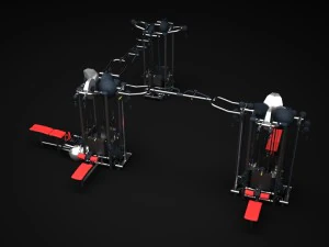 gym multistation cable 4 3D Model