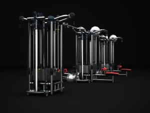 gym multistation cable 5 3D Model