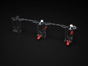 gym multistation cable 5 3D Model