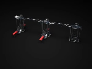 gym multistation cable 5 3D Model