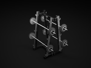 barbell rack 3D 模型
