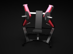 wide chest press 3D Model