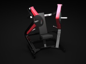 wide chest press Modelo 3D