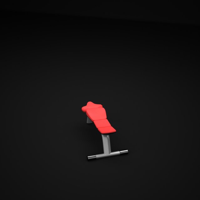 flat bench Modelo 3D .c4d .max .obj .3ds .fbx .stl .blend 