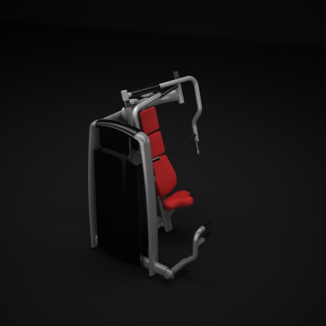 chest press Model 3D .c4d .max .obj .3ds .fbx .stl .blend 