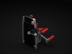 leg extension 3D Modell
