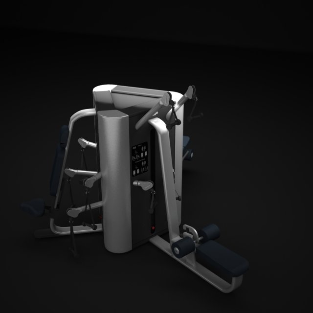 multistation gym tower 3D Model .c4d .max .obj .3ds .fbx .stl .blend 
