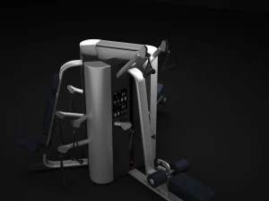 багатостанційна вежа тренажерного залу 3D Модель