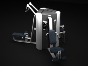 multistation gym tower 3D Model