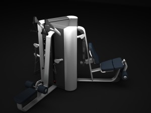 multistation gym tower 3D Model