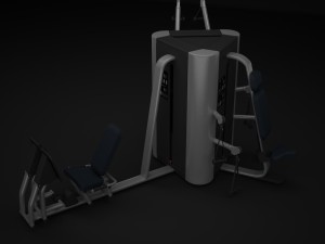 multistation gym tower 2 3D Модель