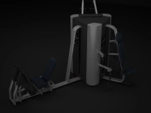 multistation gym tower 2 3D Model