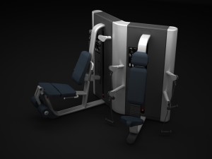 multistation gym twin 3D Model