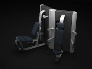 багатостанційний тренажерний зал 3D Модель