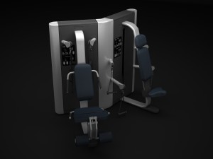 multistation gym twin 3D 모델