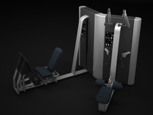 multistation gym twin 2 3D Model