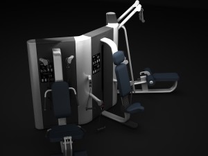 multistation gym wall Modelo 3D