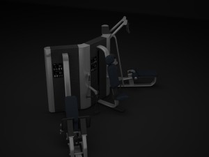 multistation gym wall 2 Modelo 3D