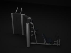 multistation gym wall 2 Modelo 3D