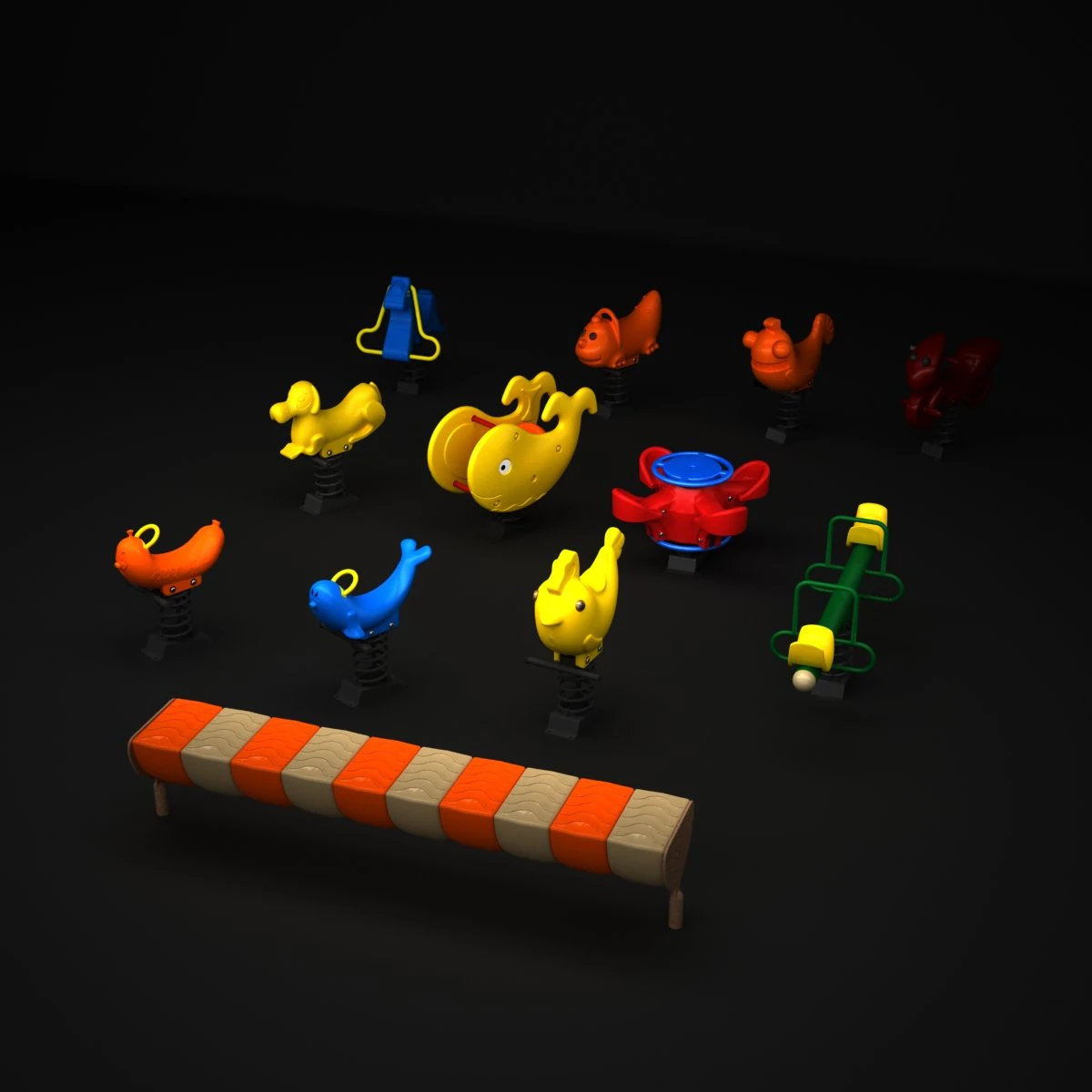 outdoor rider games 3D Model .c4d .max .obj .3ds .fbx .stl .blend 