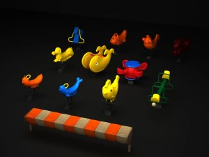 jogos de cavaleiro ao ar livre Modelo 3D