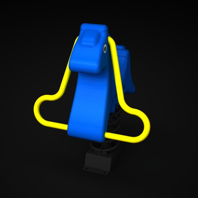 outdoor rideer horse wd-001 3D 模型 .c4d .max .obj .3ds .fbx .stl .blend 