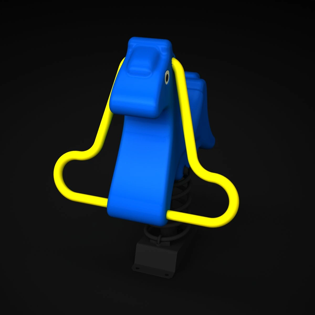 outdoor rideer horse wd-001 3D Model .c4d .max .obj .3ds .fbx .stl .blend